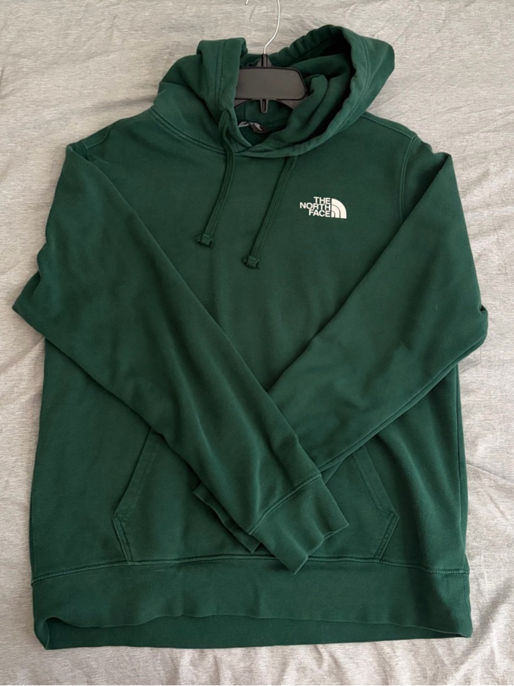 The North Face Men's Dark Green Hooded Pullover Sweatshirt